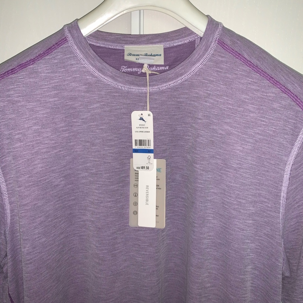 NWT Tommy Bahama Reversible Flip Tide Tee Shirt XL